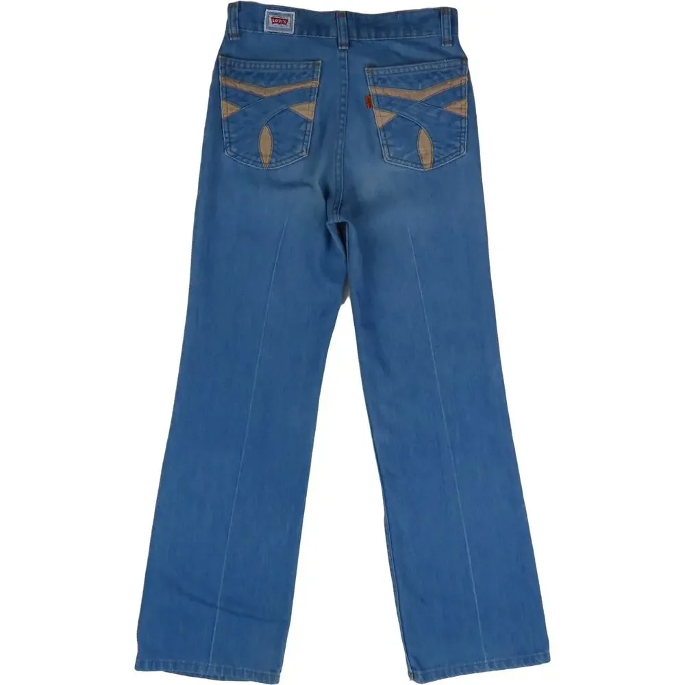 80s 70s Vintage Levi's Orange Tab High Waisted Boho Hippie Mom Denim Jeans 26 - Picture 6 of 15